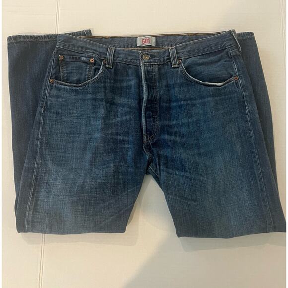 LEVI'S Men's WPL-423 501 XX Vintage Denim Medium Button Fly Blue Jeans Sz 36x29 - Picture 8 of 13